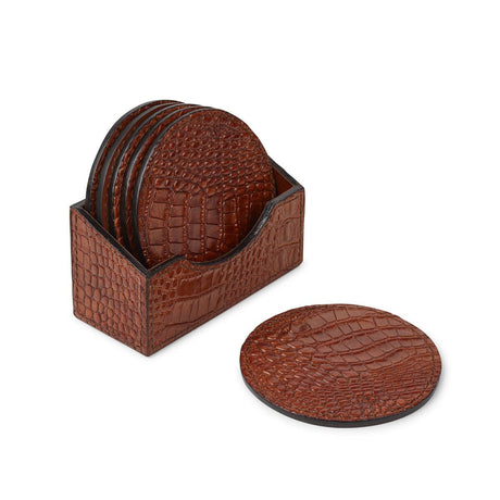 Round Croco Coaster