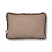 Short Wool Sheepskin Cushion | Two-sided |52x52 cm  | 34x52 cm  Beige/Taupe