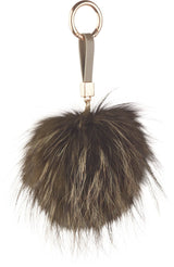 Pom Pom Keyring  Hedge Green