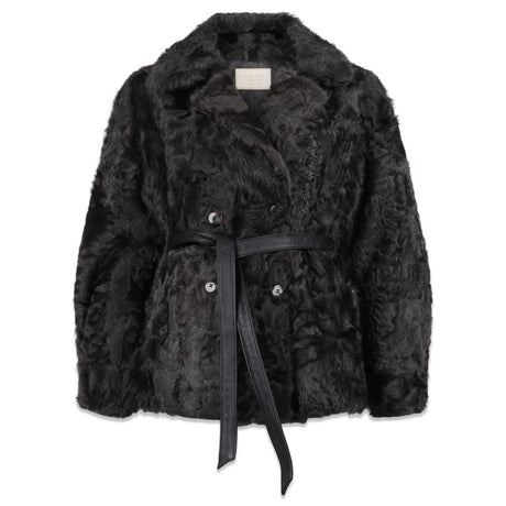 Valeria Jacket | Kalgan Lambskin Dark Grey