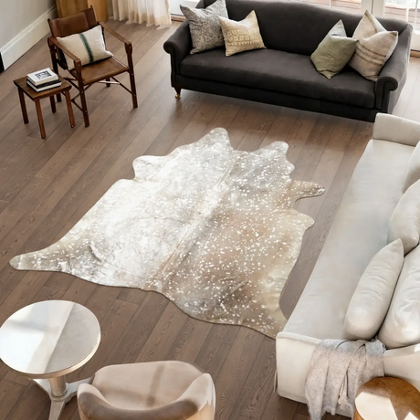 Cow Hide Rug | Silver Beige | 3,21 sqm