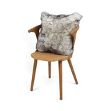 Sheepskin Cushion | Long Wool | New Zealand | 50x50 cm Black Tip