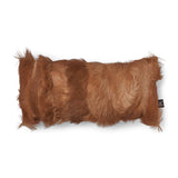 Goat Skin Cushion | 28x56 cm Brown
