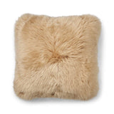 Long-Wool Sheepskin Cushion | Doublesided | 56x56 cm Moonstone