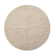 Short Wool Curly Sheepskin Design Rug | D140 cm