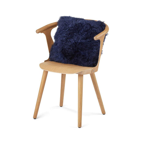 Sheepskin Cushion | Tibet | 40x40 cm Navy