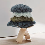 Curly Sheepskin Cushion | Doublesided | 56x56 cm | 40x40 cm Arctic Sunrise