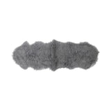 Double Tibetan Sheepskin | 150 x 55 cm Steel
