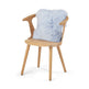 Sheepskin Cushion | Long Wool | New Zealand | 40x40 cm Blue-Grey