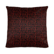 Premium Cowhide Cushion | Doublesided | Pattern  Red/Black Crocodile Print