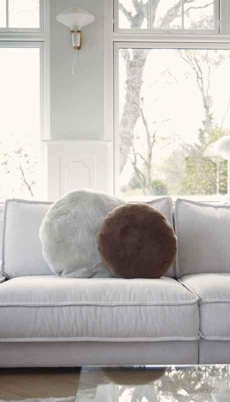 Nordic Velvet Cushion | Ø45 cm | Ø62 cm Light Mocca