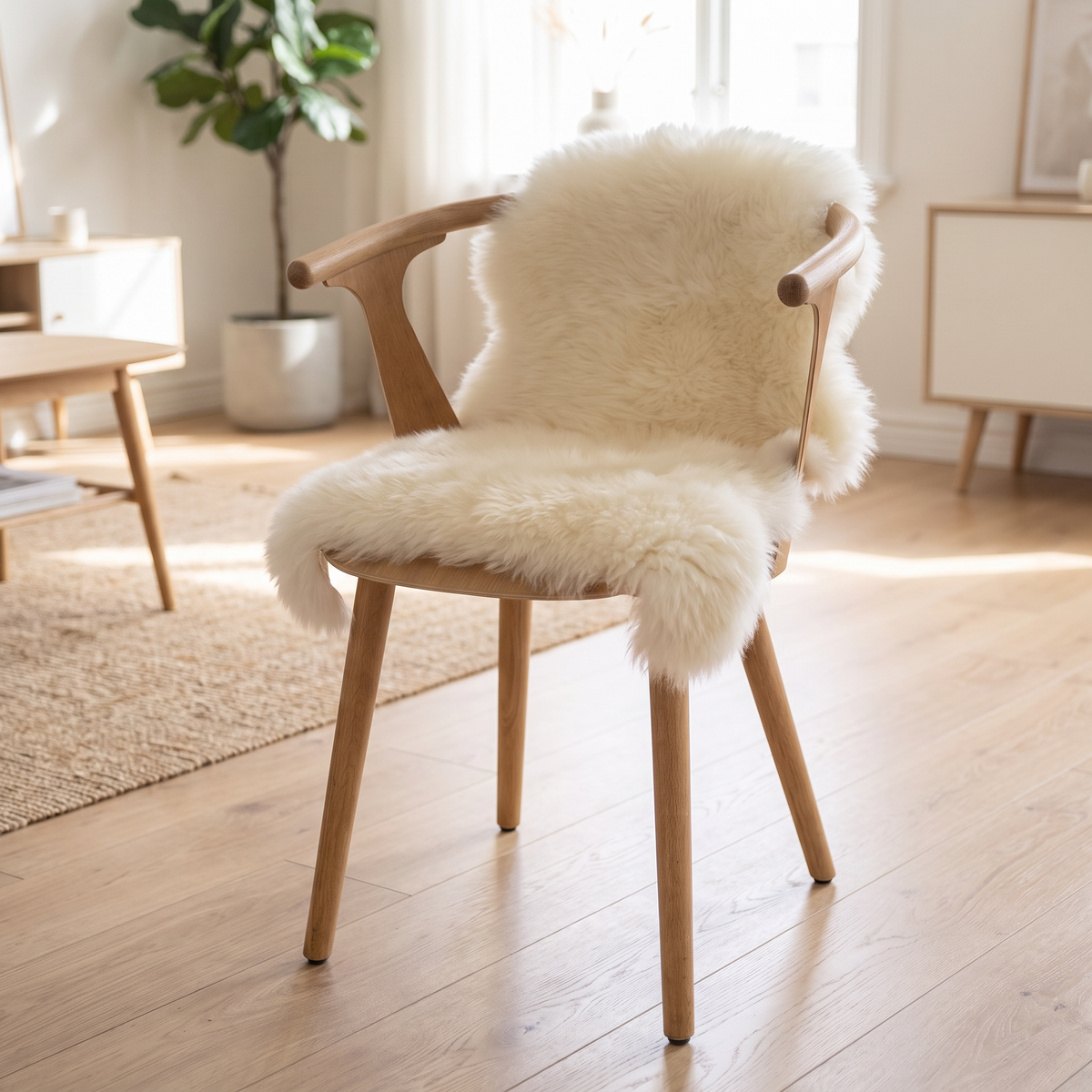 New Zealand Sheepskin | 70+ cm Ivory