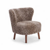 Emil Lounge Chair | Short Wool Cappuccino