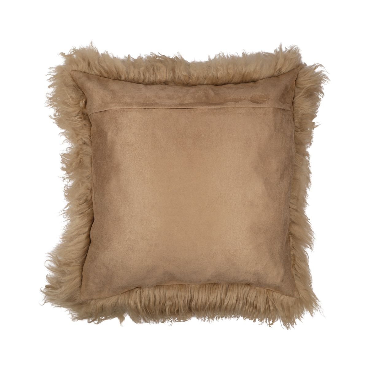Sheepskin Cushion | Mongolian | 50x50 cm Sand Taupe