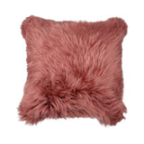 Sheepskin Cushion | Long Wool | New Zealand | 50x50 cm Old Rose