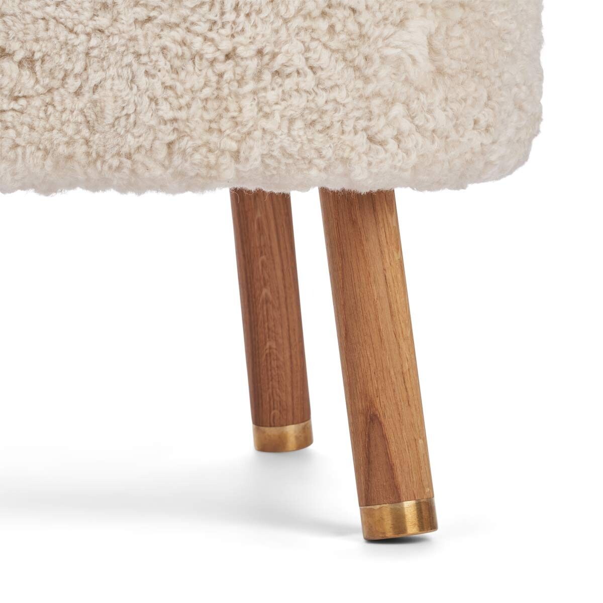 Emil Lounge Chair | Short Wool Pearl