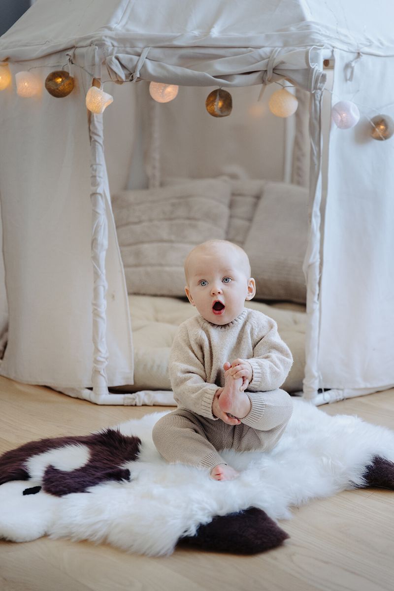 Cute Sheep Rug | New Zealand | 35x48 cm  Ivory