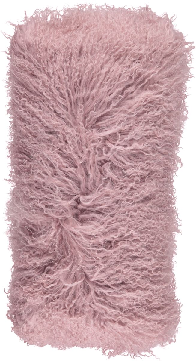 Mongolian Curly Cushion | 28x56 cm Rosa