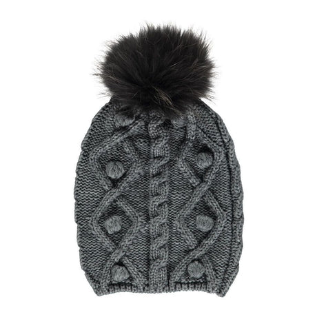 Stephanie Hat Light Grey/Black