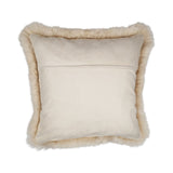 Sheepskin Cushion | Long Wool | New Zealand | 50x50 cm Linen