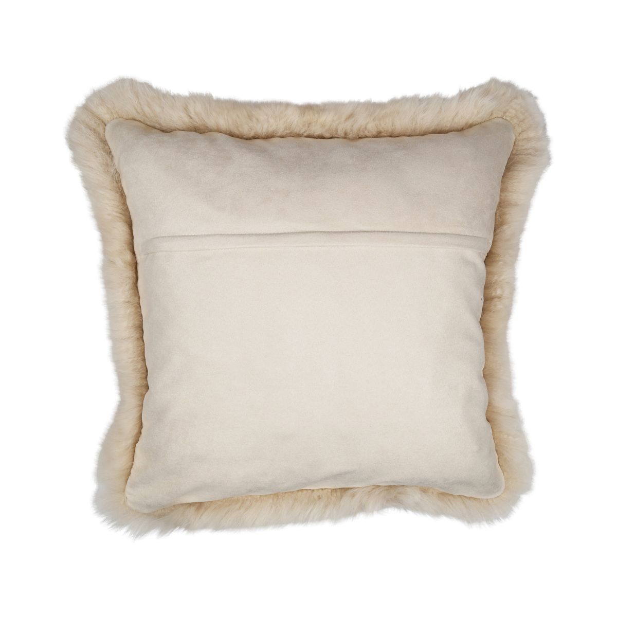 Sheepskin Cushion | Long Wool | New Zealand | 50x50 cm Linen