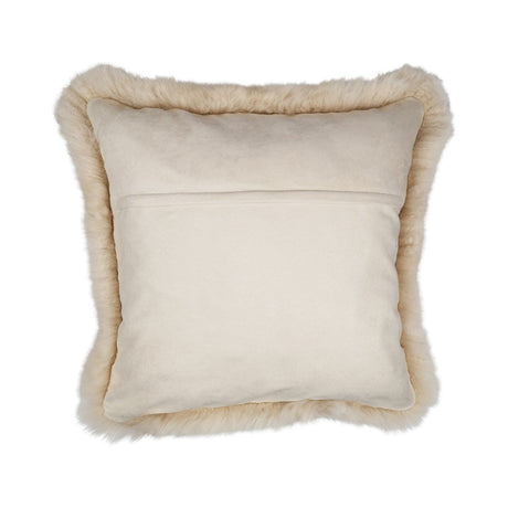 Sheepskin Cushion | Long Wool | New Zealand | 50x50 cm Linen