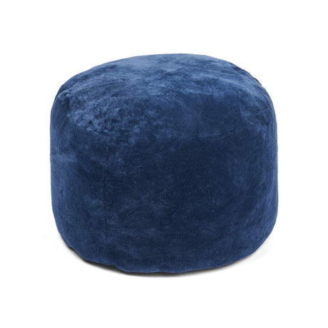 Round Moccasin Pouf | ø55xH36cm Navy Blue