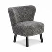 Emily Lounge Chair | Short Wool Graphite