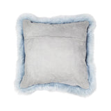 Sheepskin Cushion | Long Wool | New Zealand | 50x50 cm Blue-Grey