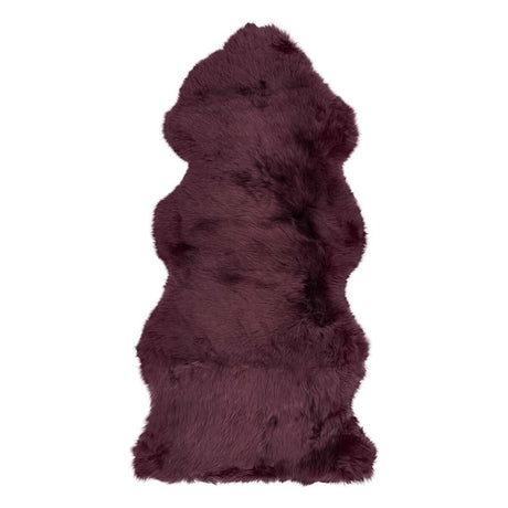 New Zealand Sheepskin | Long Wool | Rug 135 cm Burgundy