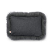 Long Wool Sheepskin Cushion | 52x52 cm | 34x52 cm Rock/Steel
