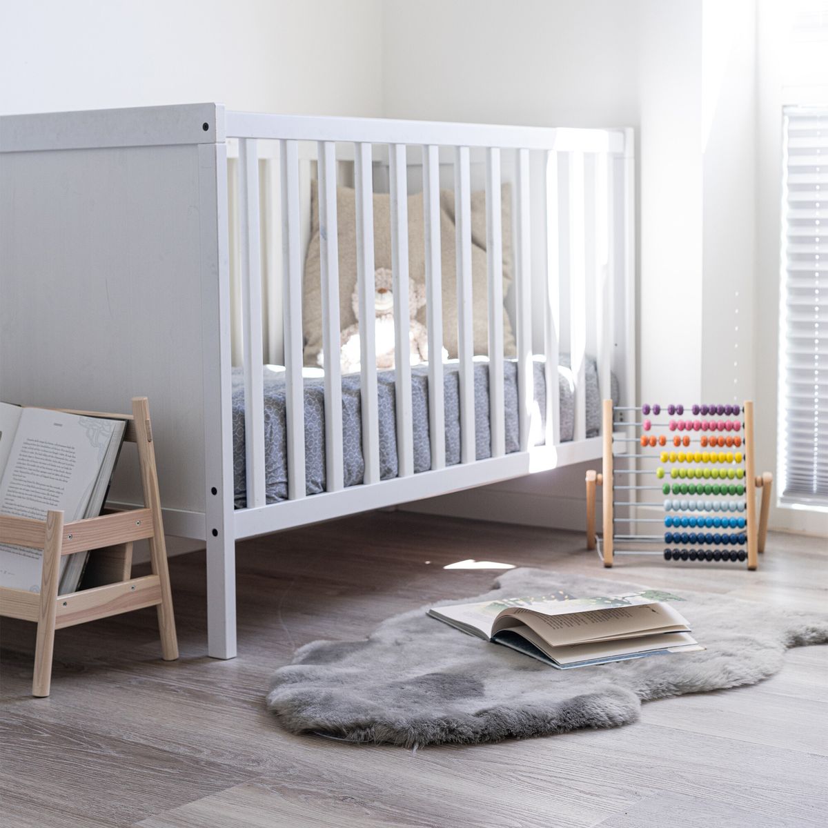 Baby Sheepskin | Short Wool | New Zealand | 95 cm Light Grey