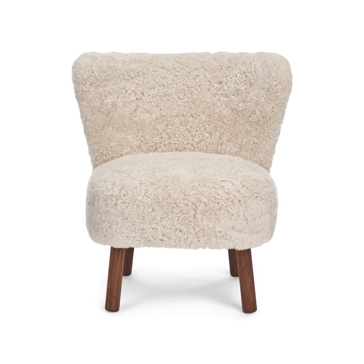 Emily Lounge Chair | Short Wool Pearl