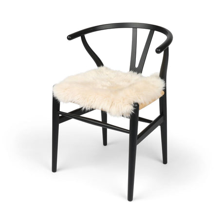 Seat Cover | With Backing | Long Wool | New Zealand | 40x40 cm Linen