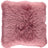 Long-Wool Sheepskin Cushion | 35x35 cm Old Rose