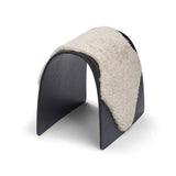 Sheep Stool Cover | Short Wool Pearl