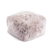 Long Wool Sheepskin Pouf