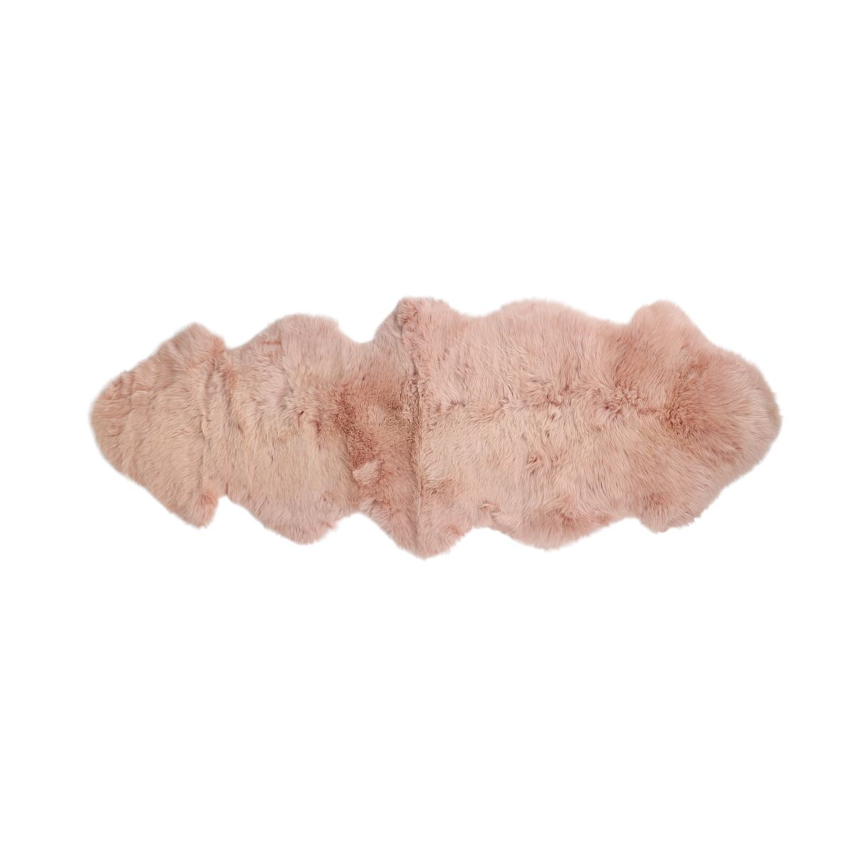 Merino Double Sheepskin | Long Wool | 170x60 cm Rosa