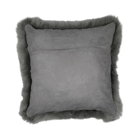 Sheepskin Cushion | Long Wool | New Zealand | 50x50 cm Light Grey