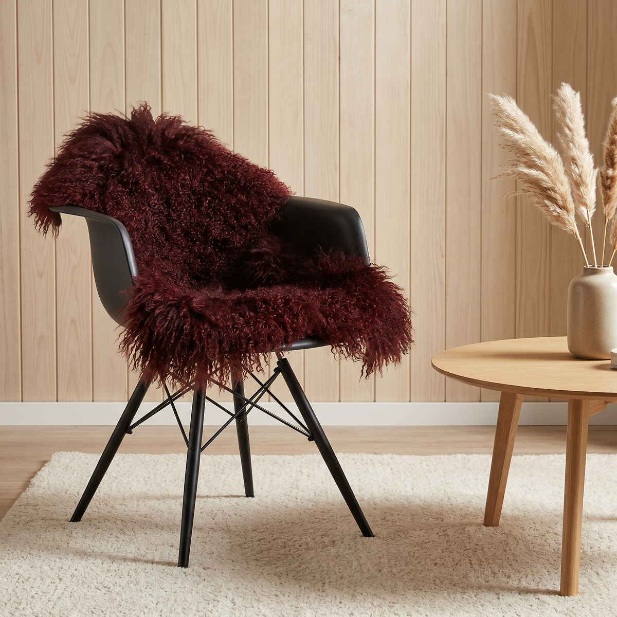 Curly Sheepskin | Mongolian | 85x50 cm