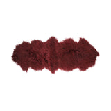 Double Tibetan Sheepskin | 150 x 55 cm Burgundy