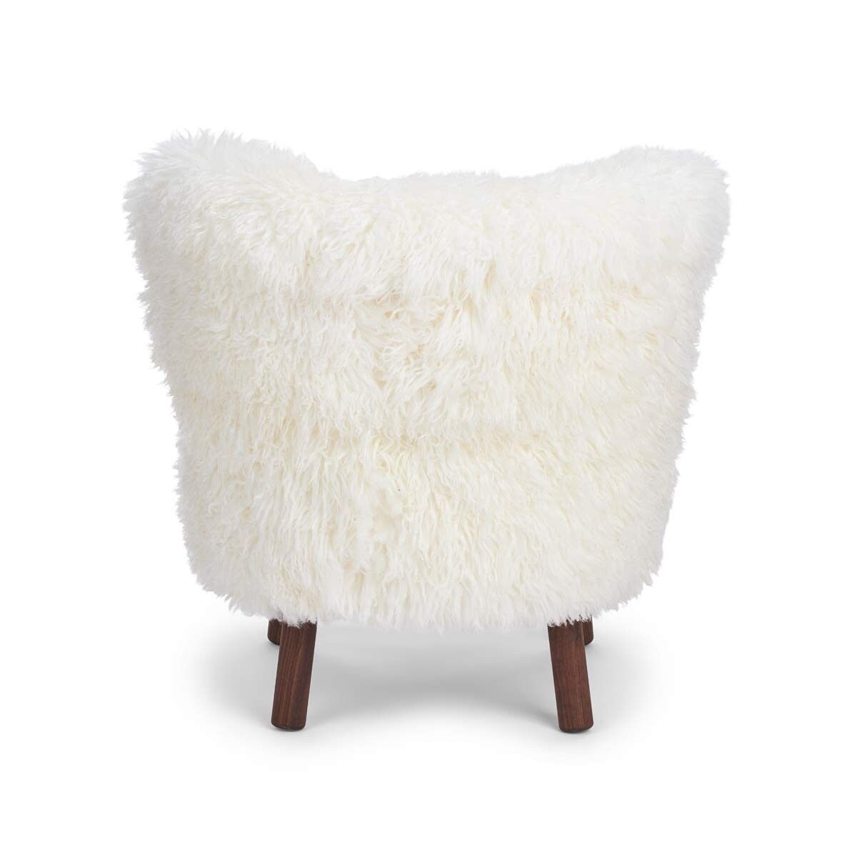 Emily Lounge Chair | Long Wool Snow White