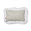 Long Wool Sheepskin Cushion | 52x52 cm | 34x52 cm Silver/Ivory