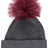 Mathilde Hat Dark Grey/Rouge