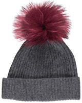 Mathilde Hat Dark Grey/Rouge