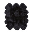 Premium | New Zealand Sheepskin | Long Wool | Rug 180x162 cm Black