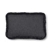 Short-Wool Sheepskin Cushion | SW trim | 52x52 cm | 34x52 cm Charcoal/Anthracite