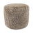 Short Wool Curly Sheepskin Pouf