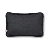 Short-Wool Sheepskin Cushion | 34x52 cm Charcoal/Black