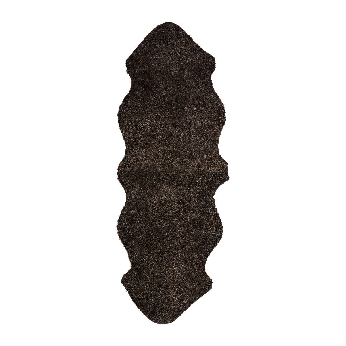 Premium | Double New Zealand Sheepskin | Short Curly Wool | 180 cm Cappuccino